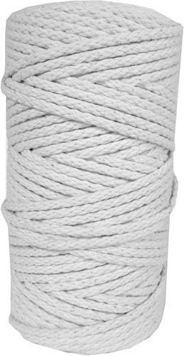 DekoArt Macramékoord 4 mm 100 m Lichtgrijs