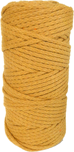 DekoArt Macramékoord 4 mm 100 m Honinggeel