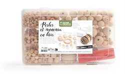 GC Holzperlen-Set 747-teilig