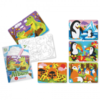 Sabbiarelli Sand Painting Album Baby Animals 15x20 cm-3