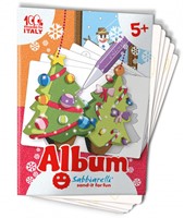 Sabbiarelli Sand Painting Album Christmas Hangers 15x20 cm