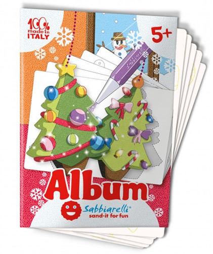 Sabbiarelli Sand Painting Album Christmas Hangers 15x20 cm