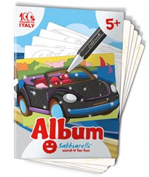 Sabbiarelli Sand Painting Album Cars 15x20 cm