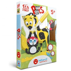 Sabbiarelli Sandmalerei-Set Verrückte Tiere