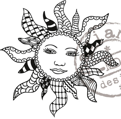 Marianne Design EWS2208 Doodle Sun 10x14 cm