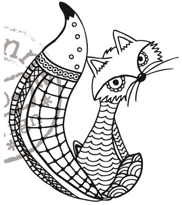 Marianne Design EWS2211 Doodle Fox 10x14 cm