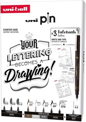 Uni-ball Pin Beginners Case Lettering