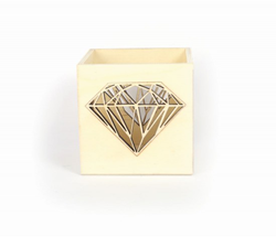 WOODEN DIAMOND PHOTOPHORE 100x100x100mm