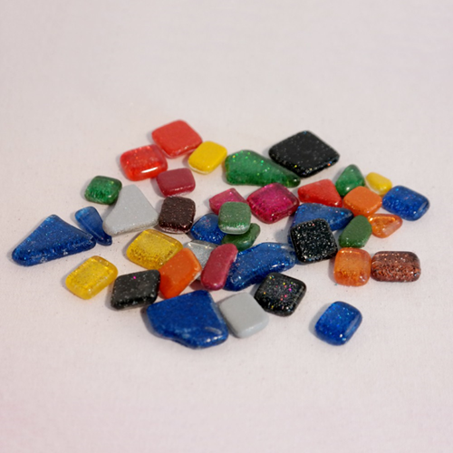 Soft Glas Polygonal Glitter Mix Bont 100 gr