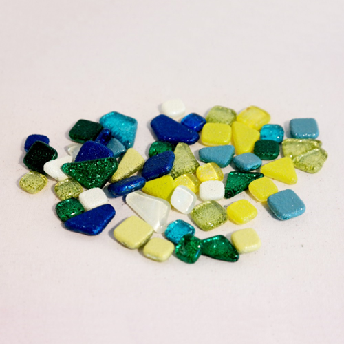 Soft Glas Polygonal Glitter Mix Rainbow Ice 100 gr