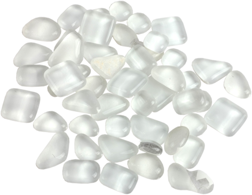 Soft Glas Polygonal Helder Wit 100 gr