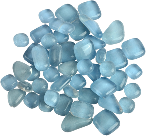 Soft Glas Polygonal Helder Babyblauw 100 gr