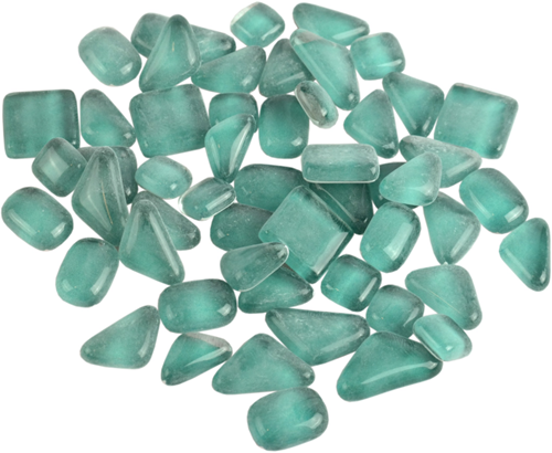 Soft Glas Polygonal Helder Turquoise 100 gr