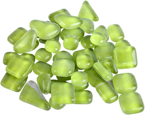 Soft Glas Polygonal Helder Grasgroen 100 gr