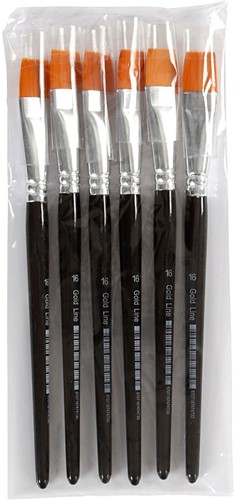 CC Gold Line Penselen Plat 16 6 stuks