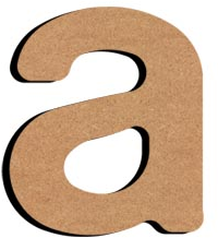 Gomille MDF Letter A 5 cm