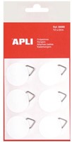 Apli Schilderijhangers Wit 12 stuk