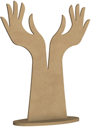 MDF-Figur Schmuckhalter Hände 58 cm