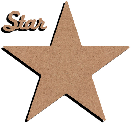 MDF Figuur Star 38 cm