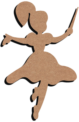 MDF Figuur Dansende Fee 26 cm