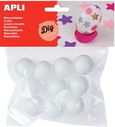 Apli Piepschuim Ballen 25 mm, 10 stuk