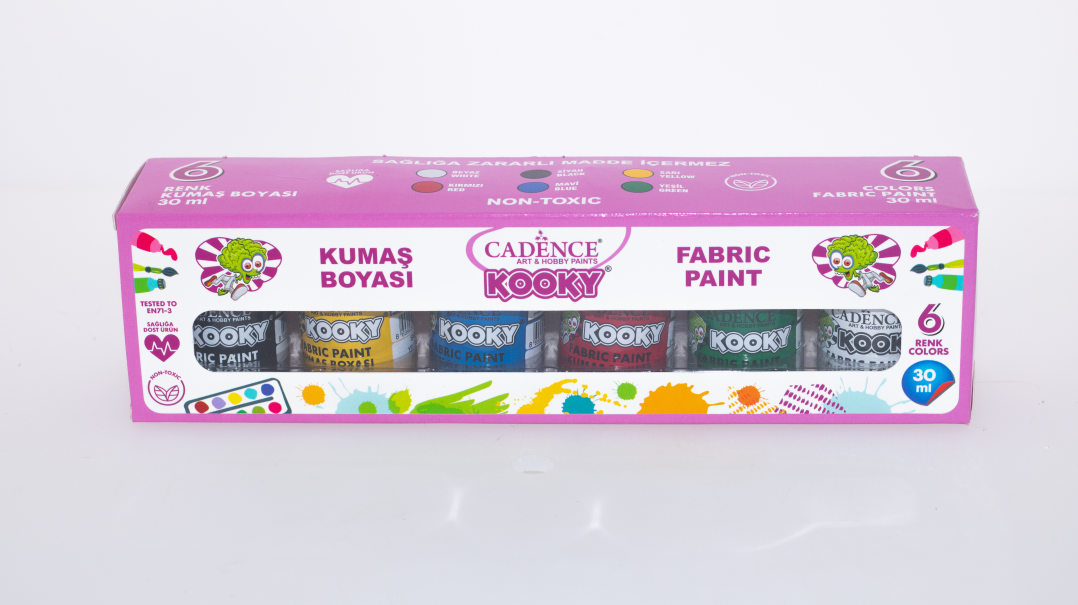 Hopelijk Toeval opleiding Cadence Kooky Textielverf Set 6x30 ml iHobby