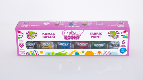 Cadence Kooky Textielverf Set 6x30 ml