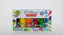 Cadence Kooky Spray Fabric Paint Set 6x50 ml