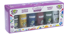 Cadence Kooky Fabric Paint Set 6x59 ml