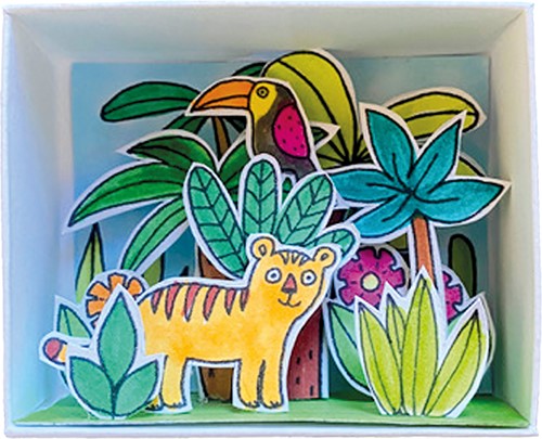 Fridolin Luciferdoosje Knutselset 6,6x2,8x5,2 cm Jungle-2