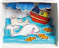 Fridolin Matchbox Craft Set 6.6x2.8x5.2 cm Ocean Fish-2