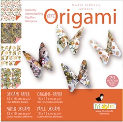 Fridolin Art Origami Set 15x15 cm 20 sheets Maria Sibylla Merian