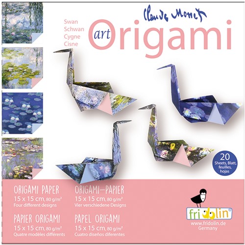 Fridolin Art Origami Set 15x15 cm 20 vel Claude Monet