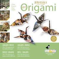 Fridolin Art Origami Set 20 sheets Bruegel Crane 15 x 15 cm