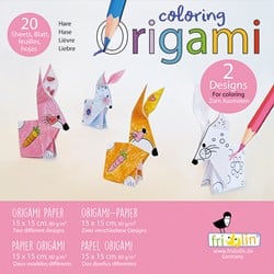 Fridolin Origami Kleuren Set 15x15 cm 20 vel Konijn