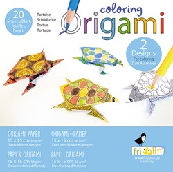 Fridolin Origami Color Set 15x15 cm 20 sheets Turtle
