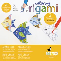 Fridolin Origami Color Set 15x15 cm 20 sheets Fish