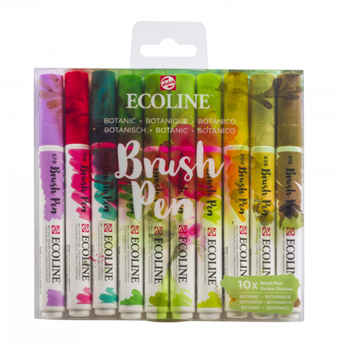 Talens Ecoline Brushpen Set Botanisch 10 stuks