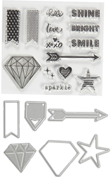 CC Stempels en Snijmallen Diamanten 1,5-6 cm