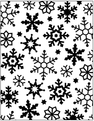 CC Embossing Folder, snowflake, Dia. 11x14 cm, thickness 2 mm, 1 pc