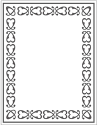 CC Embossing Folder, frame, size 11x14 cm, thickness 2 mm, 1 pc