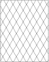 CC Embossing Folder, rhombus, size 11x14 cm, thickness 2 mm, 1 pc