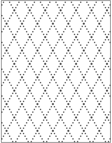 CC Embossing Folder, rhombus, size 11x14 cm, thickness 2 mm, 1 pc