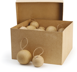 GC Pappmaché-Weihnachtskugeln 5–6 cm, 40 Stück