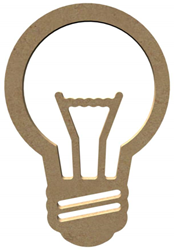 Gomille MDF Figure Light Bulb 15 cm