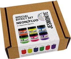 Jesmonite Special Effect Set Neon/Fluo 10 gr 6 stuk
