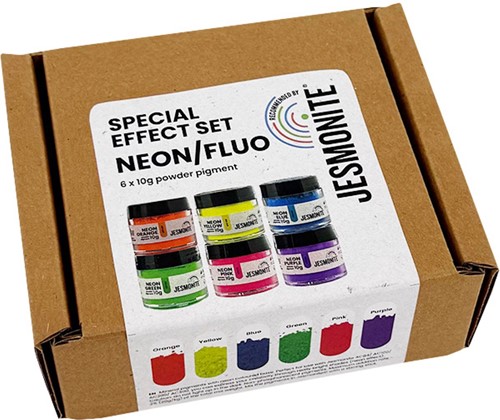Jesmonite Special Effect Set Neon/Fluo 10 gr 6 stuk