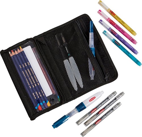 Derwent - Artpack Pencil Case Black-2
