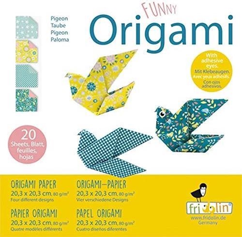 Fridolin Funny Origami 20x20cm 20 vel Duiven 