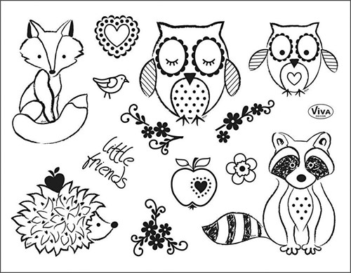 Viva Decor Silikonstempel „Little Friends“-3